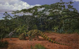 Microvenator And Tenontosaurus — Kish, Eleanor M. (ely)