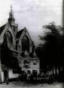 St. John's Church With Carrier Bags Cottage — Cornelis Springer