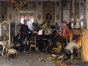 Im Etappenquartier Vor Paris — Anton Von Werner