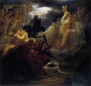 Ossian Awakening The Spirits On The Banks Of The Lora With The Sound Of His Harp — Франсуа Жерар