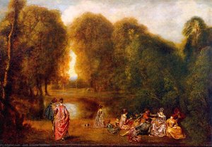 Gathering In A Park — Žan Antoan Vato