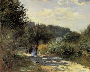 A Road In Louveciennes — Pierre-auguste Renoir
