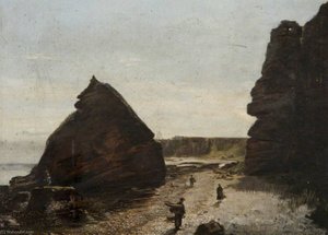 At Spindle Rock, Auchmithie, Forfarshire — Patrick Allan Fraser