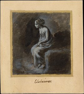 Seated Young Woman — Adam Elsheimer