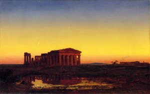 Evening At Paestum — Jasper Francis Cropsey