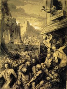 L'emeute Ou Scène De Révolution, Ou La Destruction De Sodome, The Riot Or Scene Of Revolution, Or Destruction Of Sodome, — Honoré Daumier