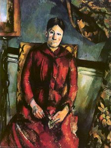 Madame Cézanne I Den Gula Fåtöljen — Paul Cézanne
