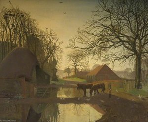 Spring Evening, Froxfield — Allan Gwynne Jones