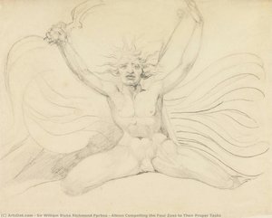 Albion Compelling The Four Zoas To Their Proper Tasks — Sir William Blake Richmond