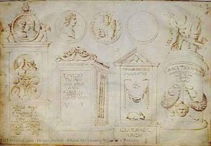 Album Del Louvre, Epigrafi E Monete — Jacopo Bellini