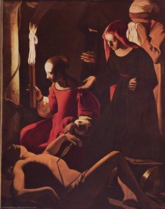 St. Sebastian Tended By St. Irene — Georges De La Tour
