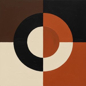 Cartography of Quietude: Earth Tones Mapping a Central Geometric Resonance