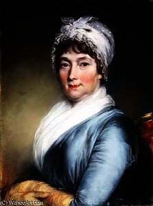 Portrait Of A Lady Wearing A Lace Bonnet — John Peter Russell