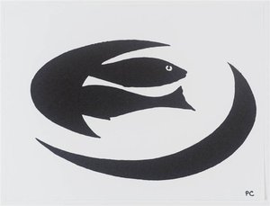 Two Fish On A Plate — Patrick Caulfield