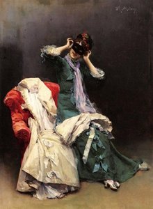 Preparing For The Costume Ball — Raimundo De Madrazo Y Garreta