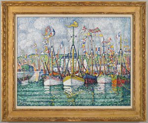 Blessing Of The Tuna Fleet At Groix — Paul Signac