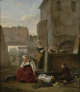 Italian Street Scene — Thomas Wyck