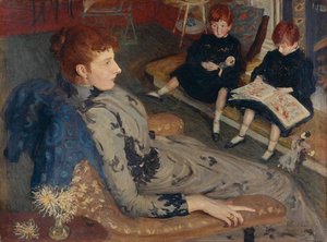 Mrs Cyprian Williams And Her Two Little Girls — Philip Wilson Steer
