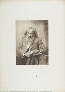 Portrait, Photogravure, Dmitrii Ivanovich Mendelej — Photographische Gesellschaft Berlin