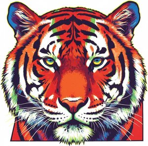 Strålende Urkraft: En Enestående Visjon Av Elektrisk Tiger-symmetri