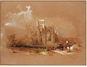 Melrose Abbey, Scotland — David Roberts