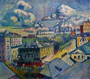 Moscou. Place Zubovskaya. Étude. — Wassily Wassilyevich Kandinsky