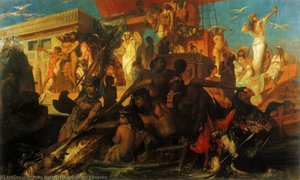 Die Niljagd Der Kleopatra — Hans Makart