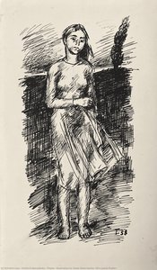 Poplar (illustration To Taras Shevchenko's Poem Poplar?) — Hryhorii Havrylenko