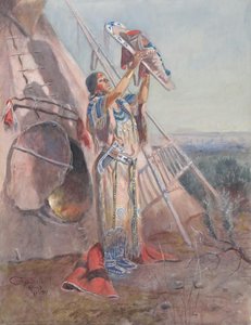 Sonnenverehrung In Montana — Charles Marion Russell