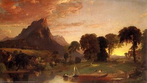 View Near Sherburne, Chenango County, New York — Jasper Francis Cropsey