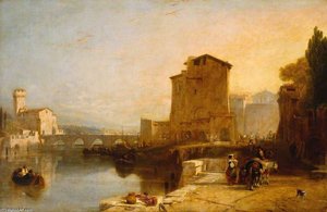 Entrance To Pisa From Leghorn — Sir Augustus Wall Callcott