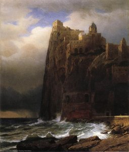 Coastal Cliffs (also Known As Ischia) — William Stanley Haseltine