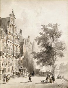 'het Huis Met De Hoofden' On The Keizersgracht, Amsterdam — Cornelis Springer