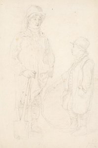A Man And A Boy In Rustic Dress — John Frederick Lewis