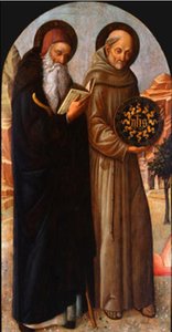 Saint Anthony Abbot And Saint Bernardino Of Siena — Jacopo Bellini