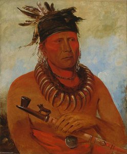 Háw Che Ke Súg Ga, Er, Der Die Osage Tötet, Stammeshäuptling — George Catlin