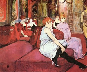 El Salón De La Rue Des Moulins — Comte Henri Marie Raymond De Toulouse-lautrec-monfa
