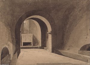 Crypt Of Saint Gervaise, Rouen, Normandy — John Sell Cotman