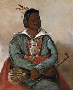 Mó-sho-la-túb-bee, He Who Puts Out And Kills, Chief Of The Tribe — George Catlin