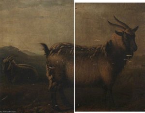 Brecon And Glamorgan Highland Goats (diptych) — William Shiels