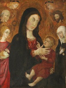 Madonna And Child With Saints And Angels — Sano Di Pietro