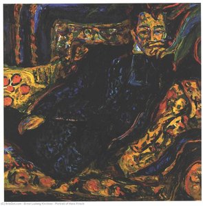 Porträtt Av Hans Frisch — Ernst Ludwig Kirchner