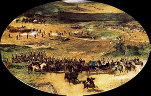 The Queen María Cristina And Isabel Ii Viewing The Liberal Troops — Mariano Fortuny