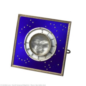Moon’s Face Table Clock — Henrik Immanuel Wigström