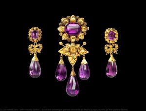 Gold And Amethyst Parure Donated By Maria Luigia To One Of Her Palace Ladies — Benvenuto Cellini