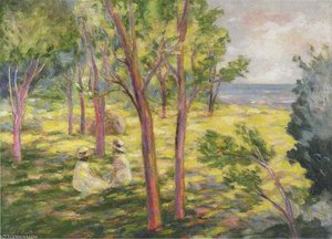 Two Girls In A Landscape — Henri Lebasque