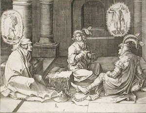 Joseph Interpreting The Dreams In Prison 1 — Lucas Van Leyden