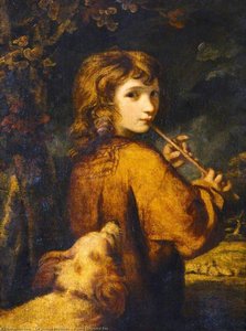 Flötenspielender Schäferknabe — Sir Joshua Reynolds