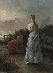 Evening By The Sea — Alfred Émile Léopold Stevens