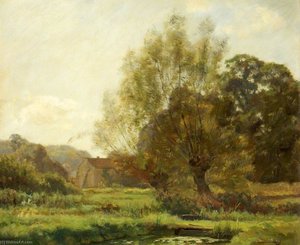 Bibury, Fishponds — Joseph Barnard Davis